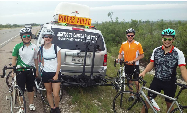 First leg of ride heading out of Del Rio, TX