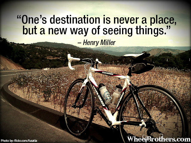 One's destination is never a place